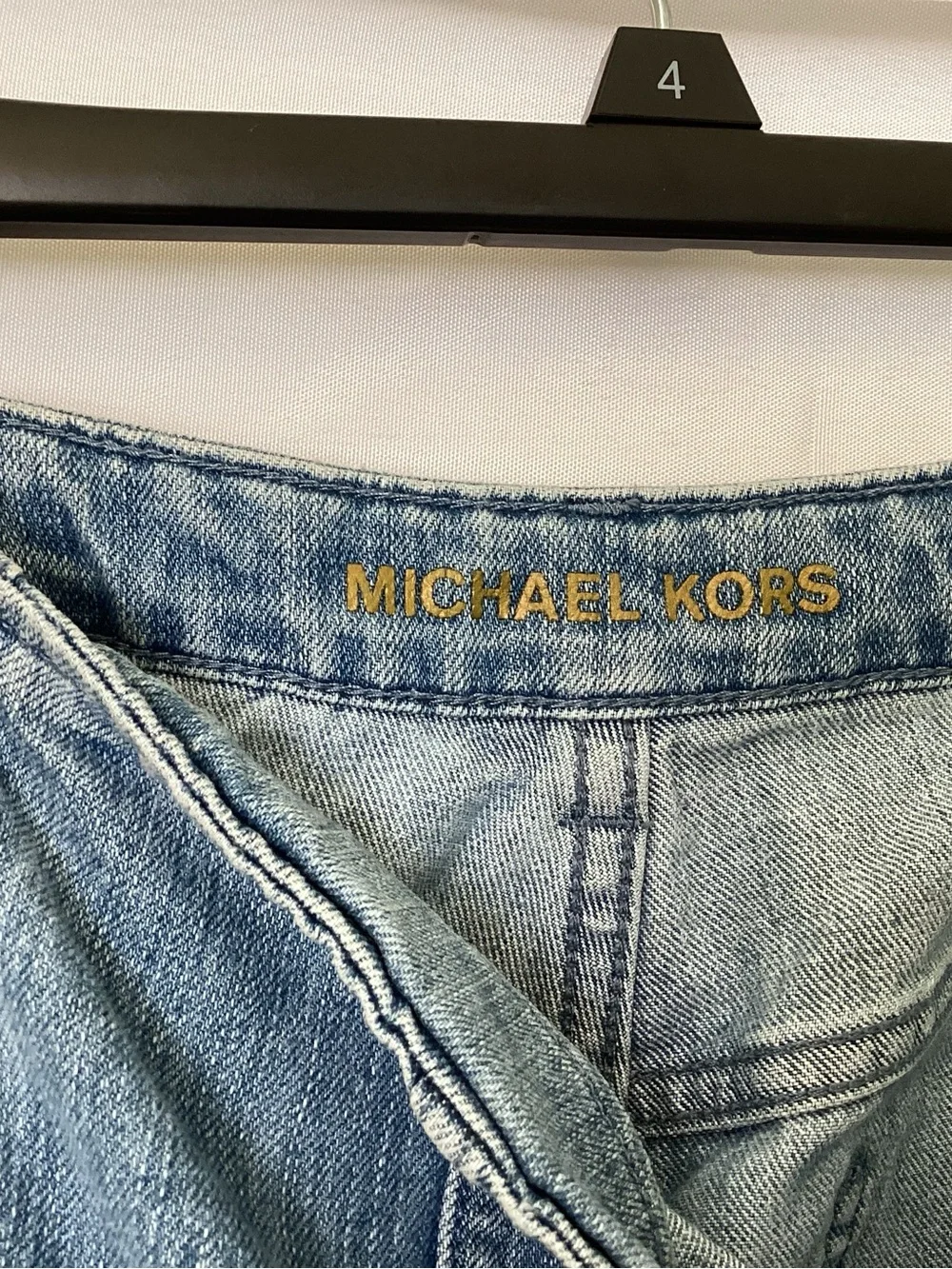 MICHAEL Michael Kors Flare Leg Sailor Jeans in an angel blue wash size 16